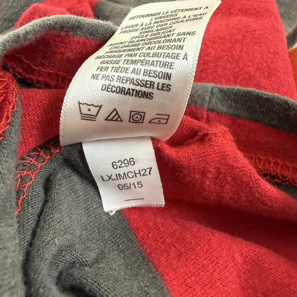 Aeropostale Y2K T Shirt Men's red Size L White w black background Stitched Logo - Picture 5 of 10